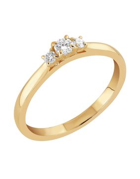 Sandberg Taivaanranta labbodlad diamant ring 0.16ct V-383k-SYN
