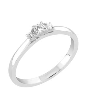 Sandberg Taivaanranta labbodlad diamant ring 0.16ct V-383w-SYN