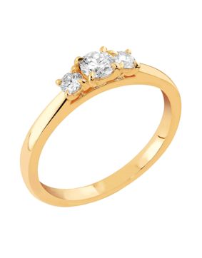 Sandberg Taivaanranta labbodlad diamantring 0.29ct V-384k-SYN