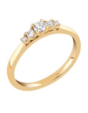 Sandberg Taivaanranta 0.18ct rividiamantring V-395k-SYN