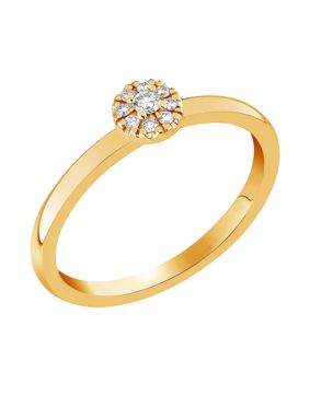 Sandberg Toivomuslähde diamantring halo S-665k
