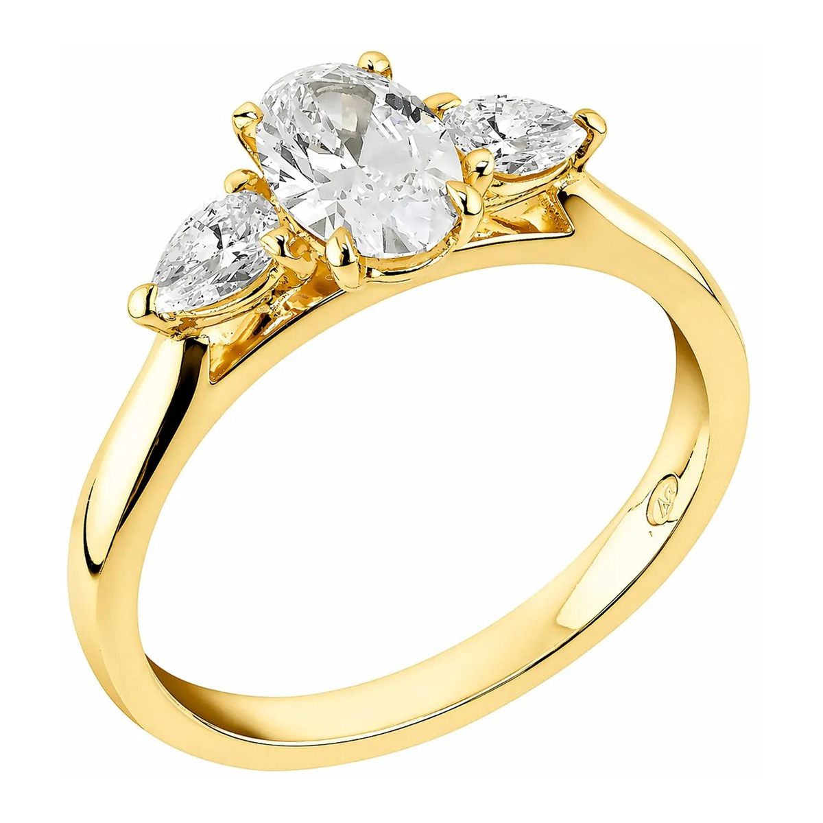 Sandberg Yöpilvi diamantring 0.95 ct gult guld V-495k