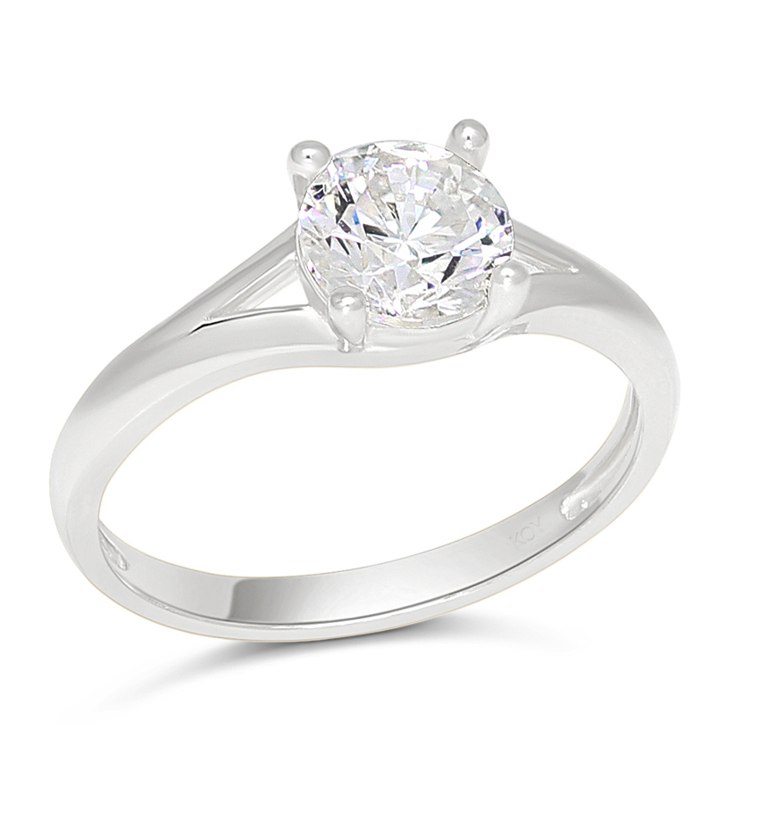 Dopring enstens silver SBR-8131Z