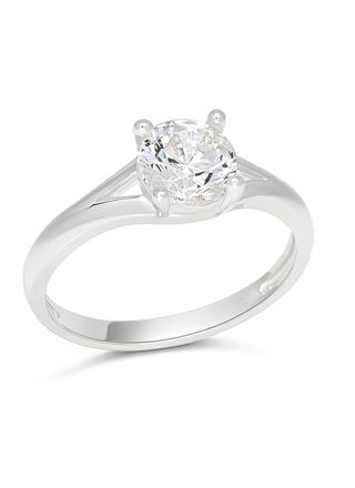 Dopring enstens silver SBR-8131Z