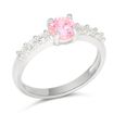 Dopring silver sidosten pink SBR-18133Zpink