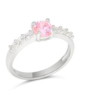 Dopring silver sidosten pink SBR-18133Zpink