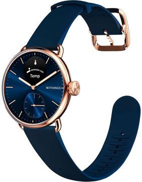 Withings Scanwatch 2 - 38mm Blå Roséguld