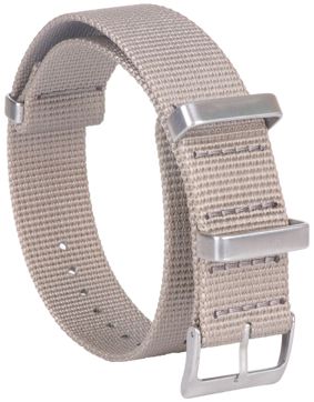Tiera grå Seatbelt nato-armband