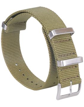 Tiera grön Seatbelt nato-armband