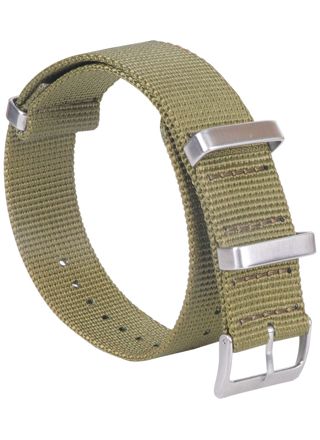 Tiera grön Seatbelt nato-armband
