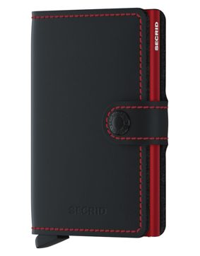 Secrid Miniwallet Matte Black & Red