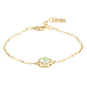 SNÖ of Sweden Seine kedjearmband g/light green 1348-3100183 main product photo