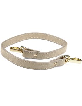 Aarni kort älgskinn axelrem taupe/guld