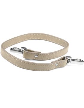 Aarni kort älgskinn axelrem taupe/silver