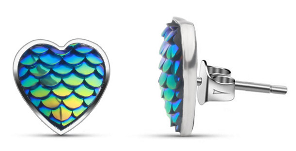 Hopeapuro mussla våg örhängen