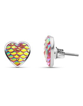 Hopeapuro mussla Ariel örhängen