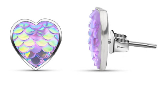 Hopeapuro mussla sjöstjärna örhängen