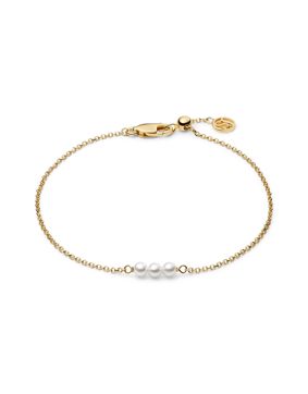 Sif Jakobs Essenza Perla Cinque guldpläterad silverarmband SJ-B2735-P-YG