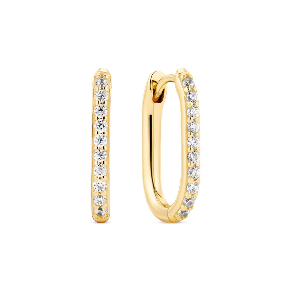 Sif Jakobs Essenza Capriana guldpläterade silverörhängen SJ-E2600-CZ-YG