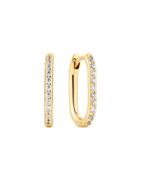 Sif Jakobs Essenza Capriana guldpläterade silverörhängen SJ-E2600-CZ-YG