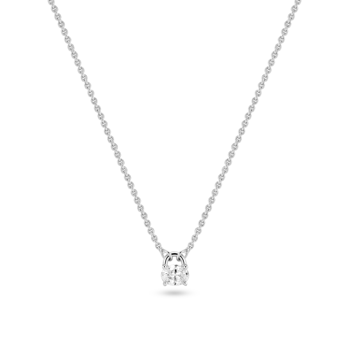 Sif Jakobs Essenza Ovale silverhalsband SJ-N2744-CZ