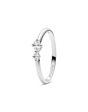 Sif Jakobs Essenza Ovale Due silverring SJ-R2745-CZ