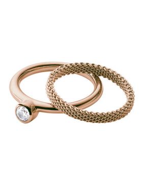 Skagen ring Elin Rose Gold-Tone Crystal SKJ0852791-180