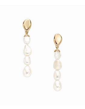 Skagen Agnethe Pearl långa barockpärlörhängen SKJ1827710