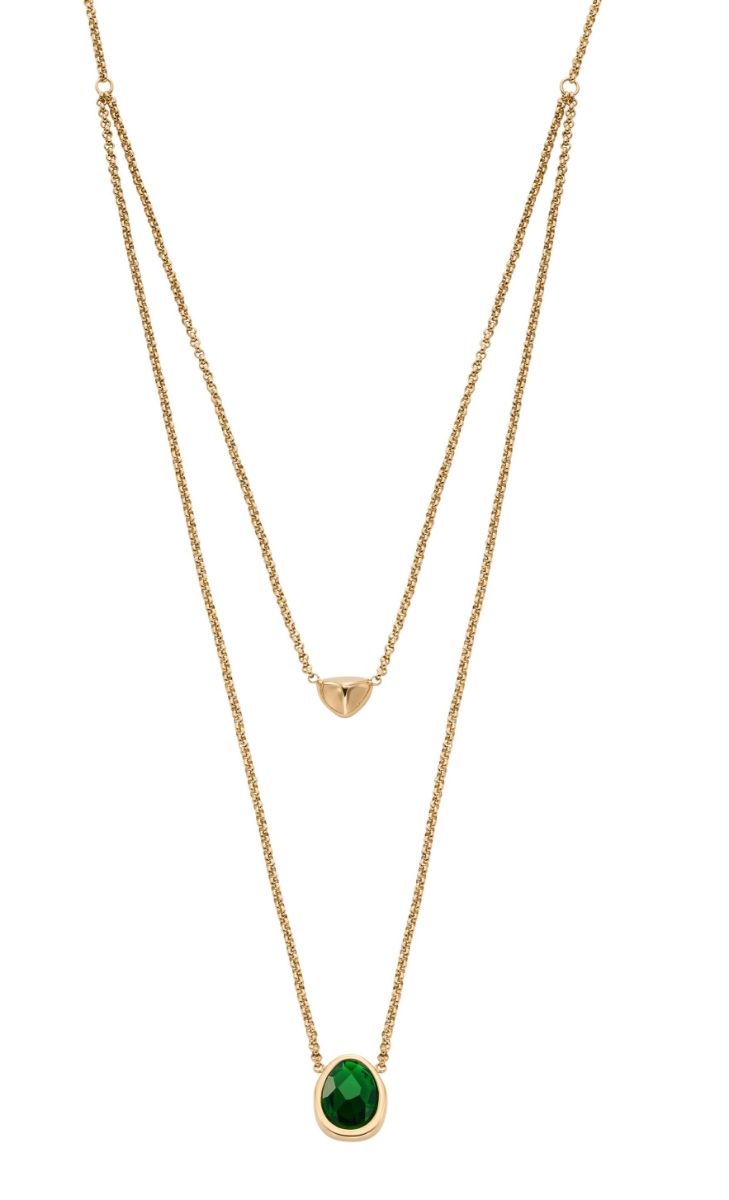 Skagen Sofia Sea Glass två kedjor halsband SKJ1855710 