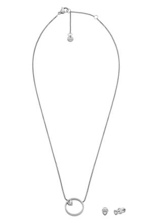 Skagen Kariana silverfärgat hjärtsmyckeset SKJB1016SET