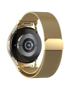 Tiera Samsung Galaxy Watch6 Milanese stålarmband quick release Gold
