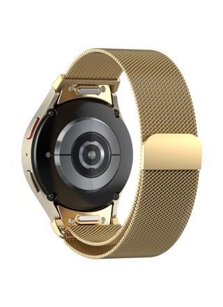 Tiera Samsung Galaxy Watch6 Milanese stålarmband quick release Gold