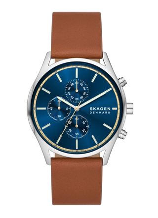 Skagen Holst Chronograph 3-hand Silver brown SKW6916