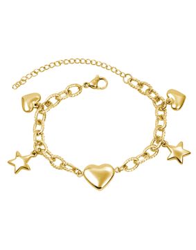 Bosie Hjärtan & Stjärnor guld armband ankelkedja SL2454G