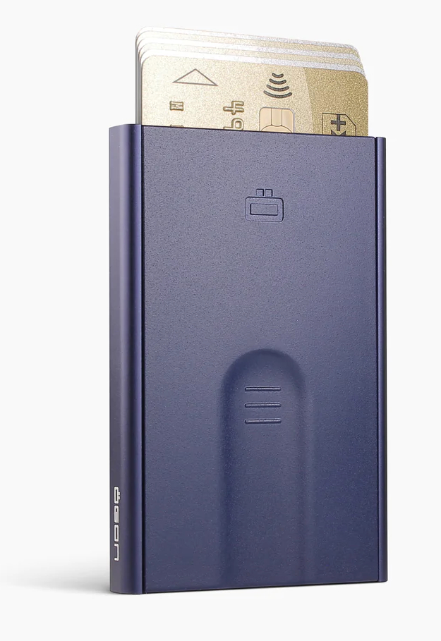 Ögon Slider Navy Blue korthållare med RFID-skydd