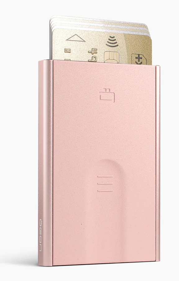 Ögon Slider Blush Pink korthållare med RFID-skydd