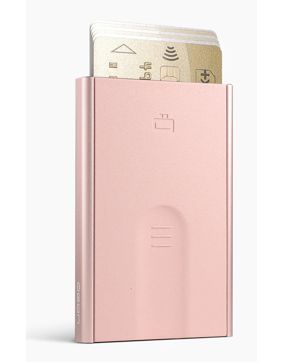 Ögon Slider Blush Pink korthållare med RFID-skydd