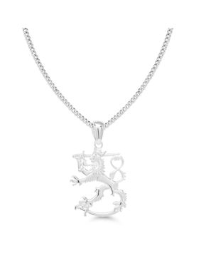 Finska lejonet silver halsband SLR-20/45cm