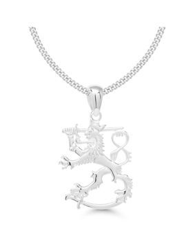 Finska lejonet silver halsband SLR-30/50cm