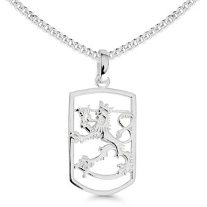 Finska lejonet silver halsband med ram SLR-K28/50cm main product photo