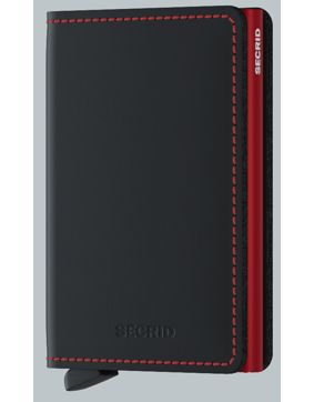 Secrid Slimwallet Matte Black & Red