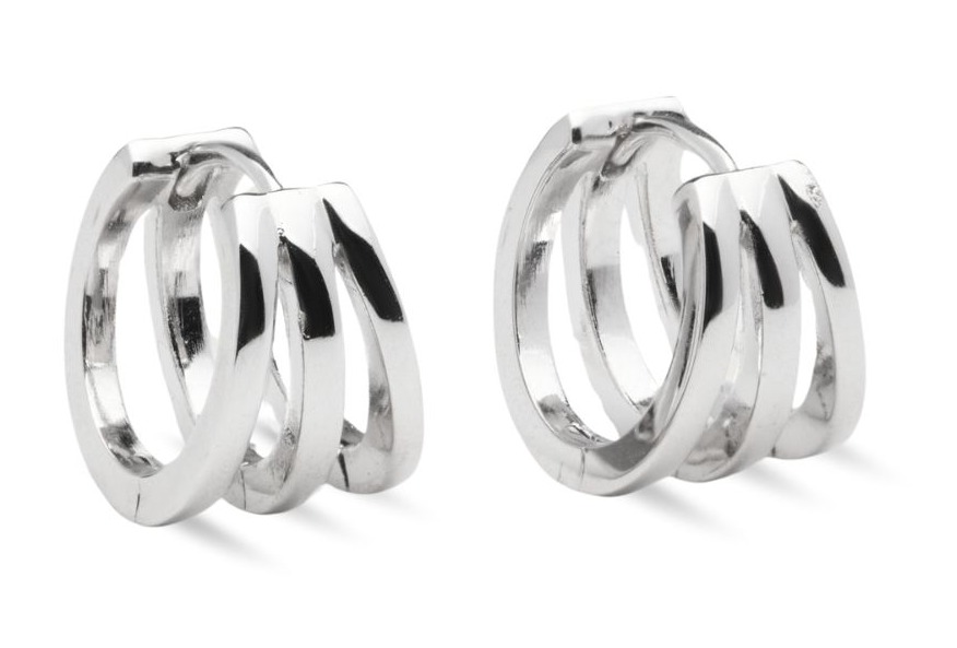 Sparv Soirée silverfärgade hoops 1810201