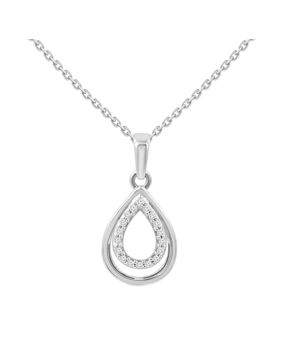 Lykka Elegance vitguld diamanthalsband