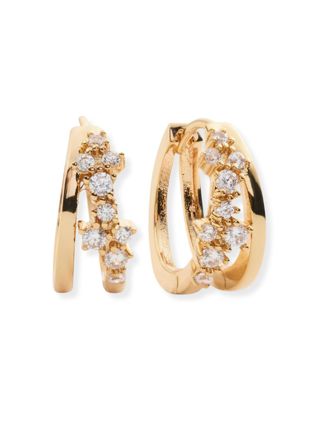 Sparv Whisper hoops örhängen guldpläterad 1990101