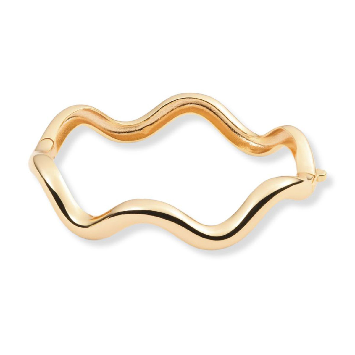 Sparv Flow Curve armband guldpläterad 2310101