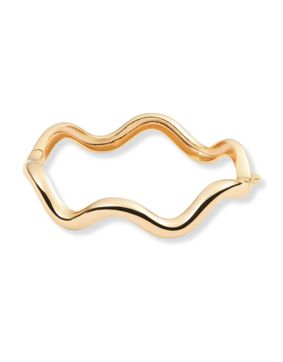 Sparv Flow Curve armband guldpläterad 2310101