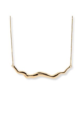 Sparv Wave Crest halsband guldpläterad 3230101