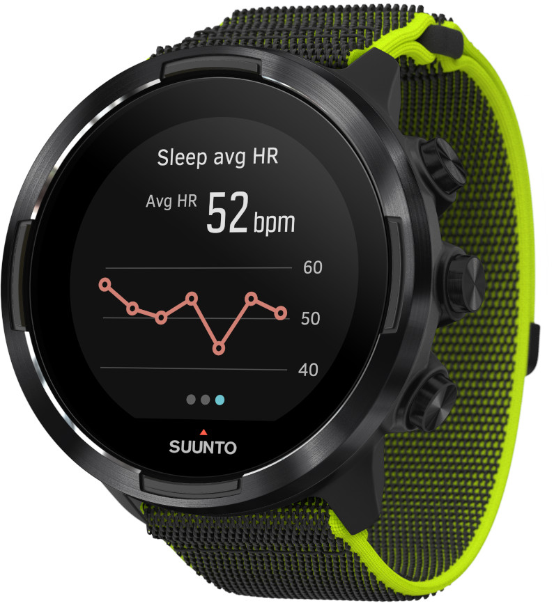 Suunto 9 Baro Lime Velcro smartklocka klockmagasinet