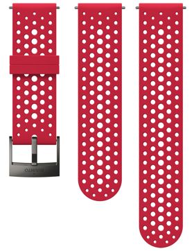 Suunto Spartan Sport, Suunto 7, Suunto 9 Athletic 1 Red Grey silikonarmband 24 mm SS050681000