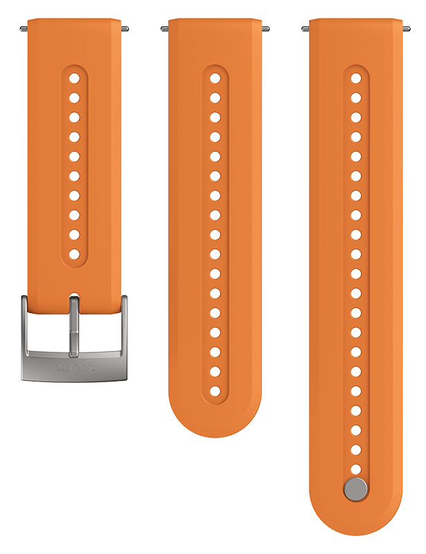 Suunto Athletic 7 Granite Orange silikonarmband 24 mm storlek S/M SS050688000